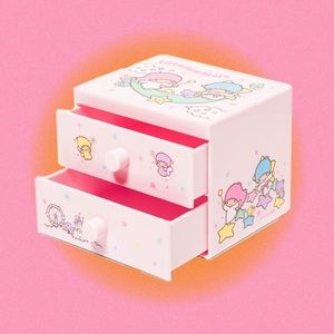 sanrio little twin stars mini storage chest